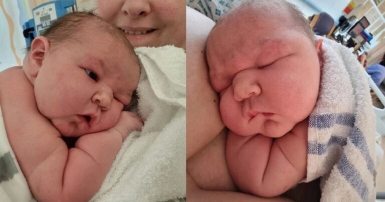 Mulher dá a luz a bebê gigante e espanta o hospital inteiro: ‘Ela era o assunto da enfermeira’