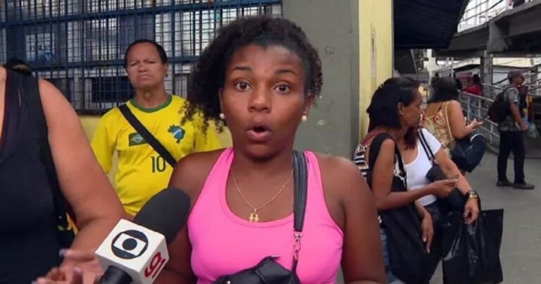 Passageira dá alfinetada em patroa ao vivo durante reportagem da Globo e viraliza: ‘não tem como, né dona Rosângela?’ – Vídeo