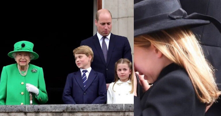 Princesa Charlotte chorando no velório da rainha Elizabeth II é uma das imagens mais tristes que você pode ver