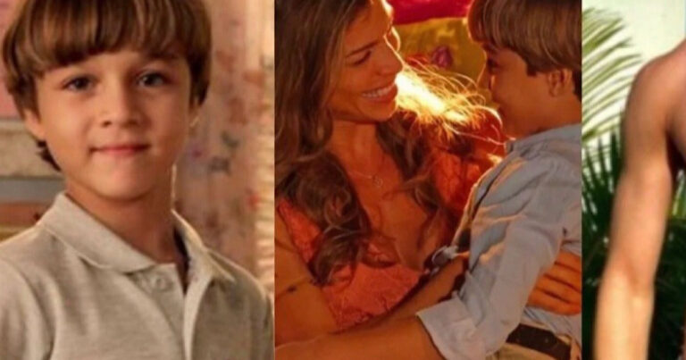 Ator que viveu filho de Grazi Massafera em novela da Globo cresceu e está bem diferente