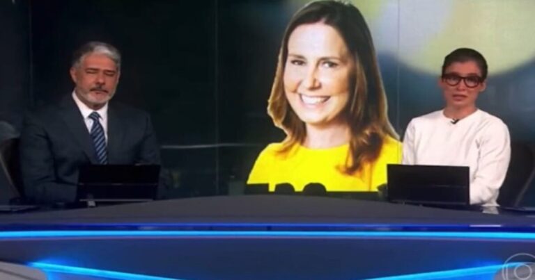 Bonner e Renata recebem notícia do falecimento de Susana Naspolini e choram no Jornal Nacional