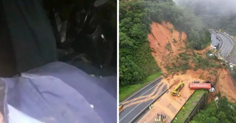 Dentro de caminhão, sobrevivente da tragédia na BR-376 grava vídeo: ‘Deus quis que eu vivesse’