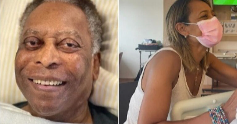 Filha de Pelé tem atitude comovente com o pai durante a final da Copa do Mundo