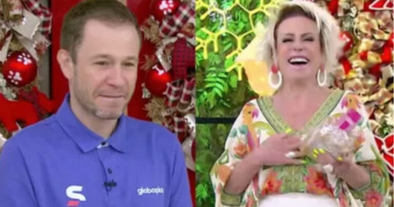 Vídeo: Ana Maria Braga erra e Tiago Leifert avisa: “Minha esposa está vendo”