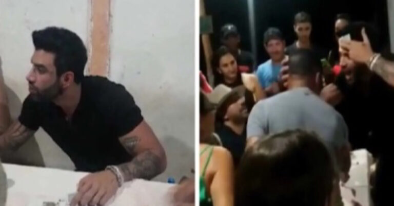 Gente como a gente; Gusttavo Lima é flagrado jogando truco e bebendo cerveja em boteco no interior de MG