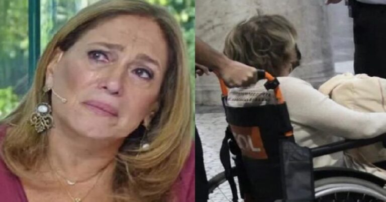Aos 80 anos, Susana Vieira é flagrada em cadeira de rodas; ela sofreu acidente