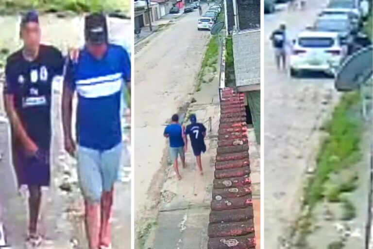 Vídeo: Sem perna, bandido se apoia em comparsa para roubar carro