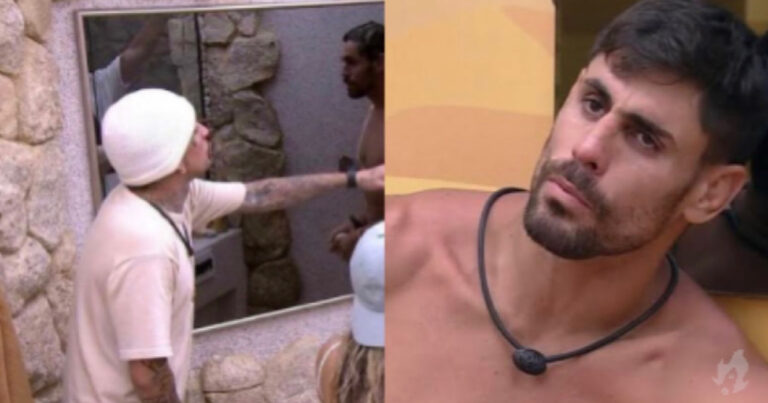 MC Guimê e Cara de Sapato se excedem em discussão no banheiro do BBB 23