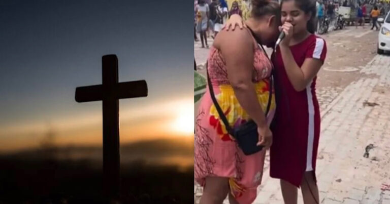 Vídeo: Jovem de 13 anos emociona ao louvar nas ruas de Fortaleza