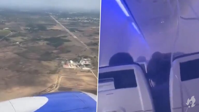 Avião de passageiros com destino aos EUA faz pouso de emergência em Cuba; vídeo mostra momento de desespero de passageiros