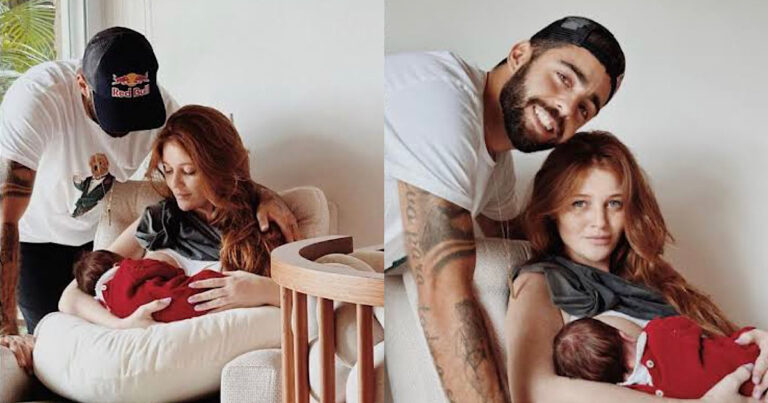 Pedro Scooby e Cintia Dicker mostram filha Aurora e encantam os fãs: ‘Que olhão azul’