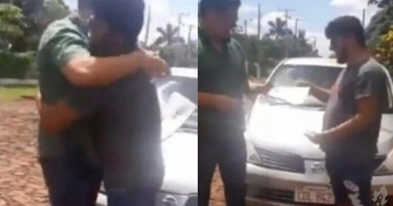 Homem ganha carro em rifa e devolve ao dono ao se comover com motivo