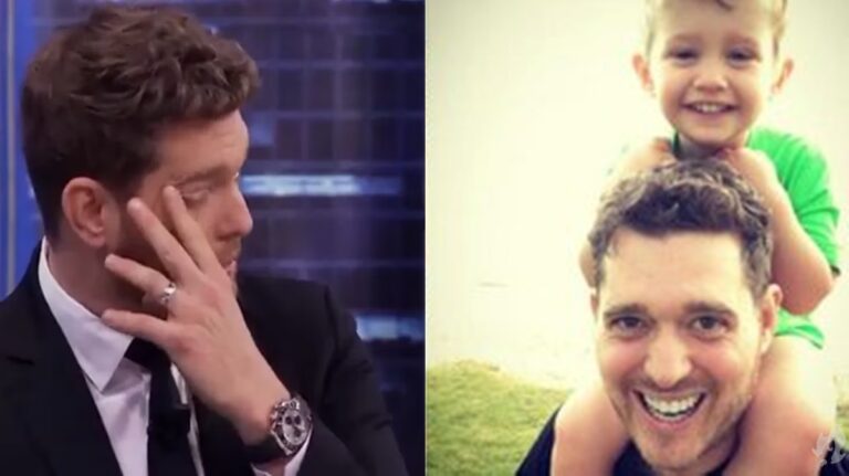 Michael Bublé não segura as lágrimas por problemas de saúde do filho Noah