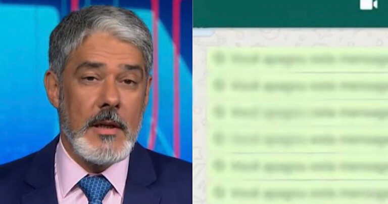 William Bonner é vítima de hacker, e tem aplicativo de mensagem invadido