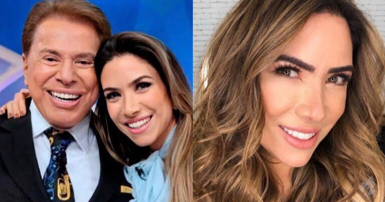 Patrícia Abravanel surge ao lado do pai exibindo lindo barrigão de grávida e encanta