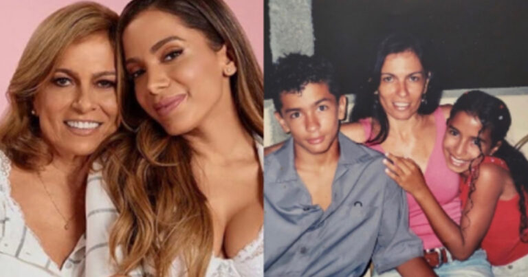 Anitta posta fotos da infância, homenageia a mãe e relembra perda da avó: ‘Me deu tudo que podia’