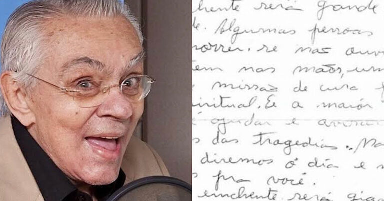 Chico Anysio psicografa carta para Tom Cavalcante