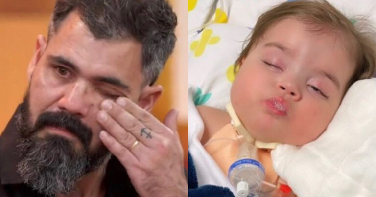 Filha de Juliano Cazarré é submetida a nova cirurgia no coração e mãe informa: ‘Leito vazio’