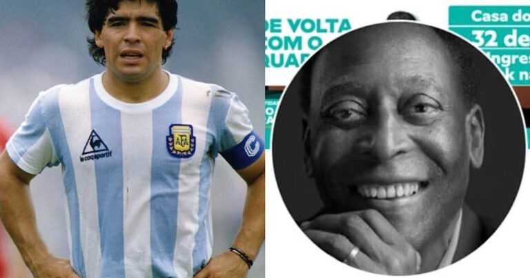 Hacker invade conta de Maradona e coloca foto de Pelé no perfil