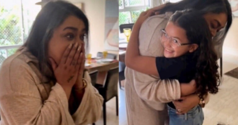 Preta Gil se emociona com visita surpresa da neta e encontro repercute na web – Vídeo