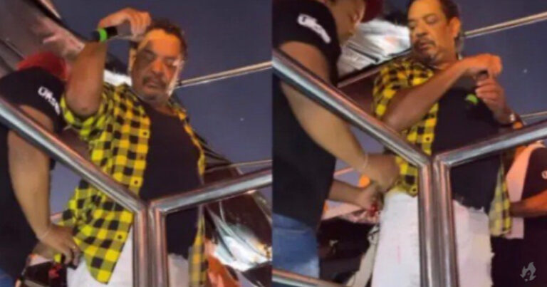 Compadre Washington é socorrido às pressas após passar mal em trio