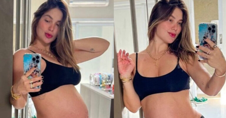 Virginia mostra como ficou sua barriga um dia após dar à luz