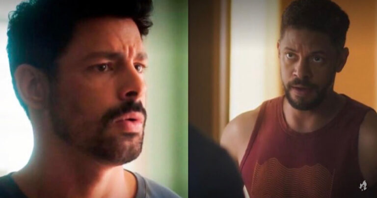 Jonatas diz a Caio que é seu irmão e faz alerta sobre Agatha em Terra e Paixão: ‘Pilantra’