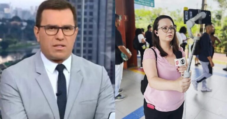 Bandido assalta repórter da Globo ao vivo e interrompe transmissão; vídeo