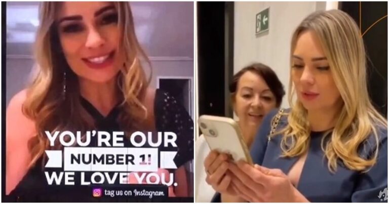 Rachel Sheherazade é surpreendida com video na Times Square