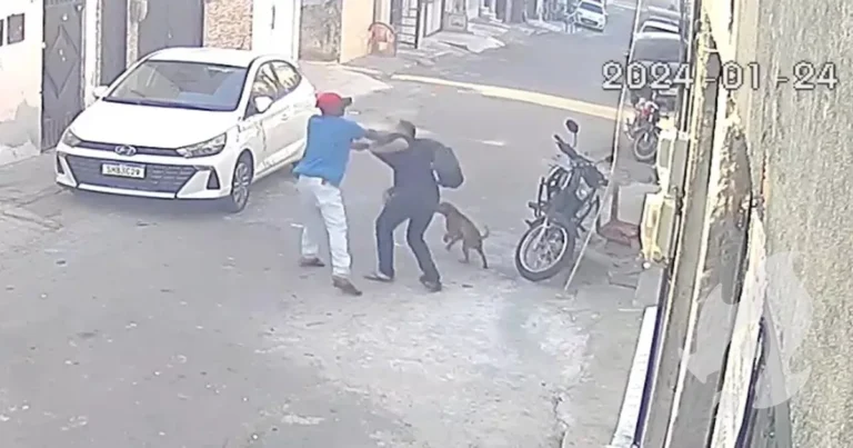 VÍDEO: Dois homens brigam na rua e acabam tirando a vida um do outro com a mesma arma