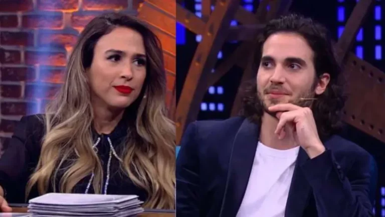 Tensão no Lady Night! Fiuk se irrita e bate boca com Tatá Werneck de novo