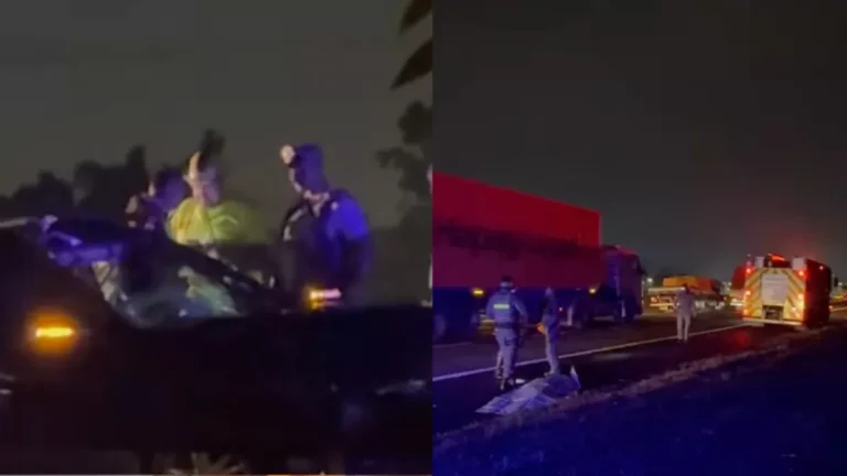Homem invade rodovia com pedaço de ferro e provoca grave acidente com duas mortes
