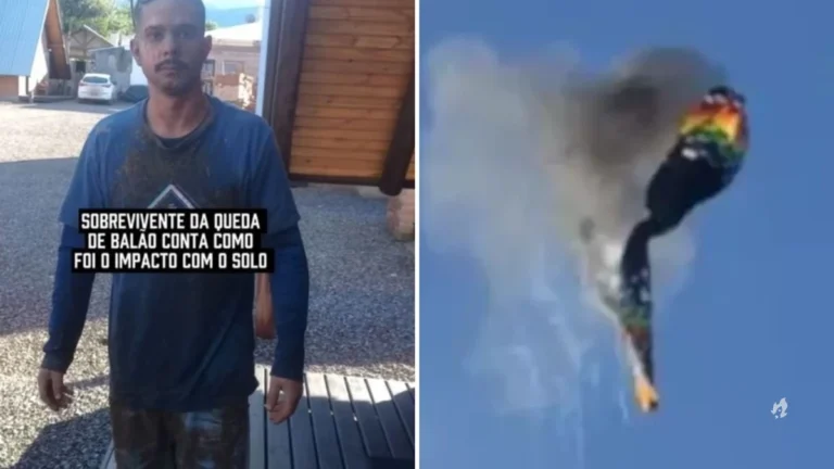 Vídeo: sobrevivente da queda do balão entrega como conseguiu escapar a tempo do grave acidente