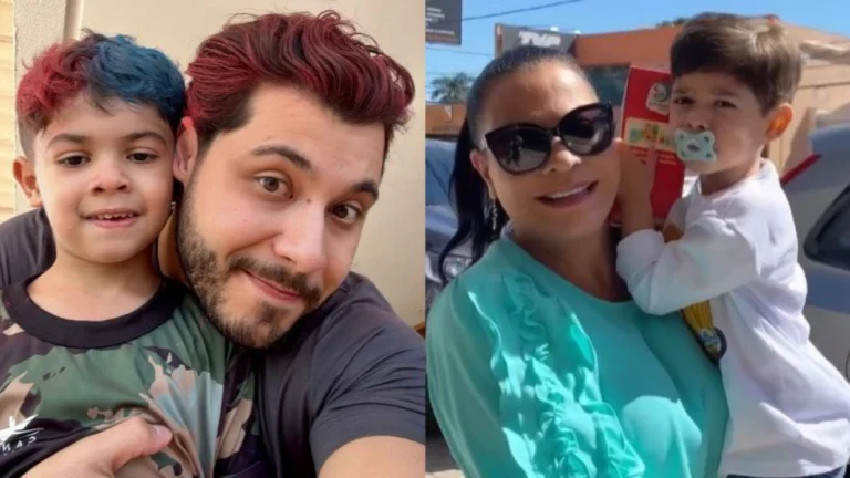 Após 1ª audiência de guarda, mãe de Marília Mendonça mostra álbum do neto