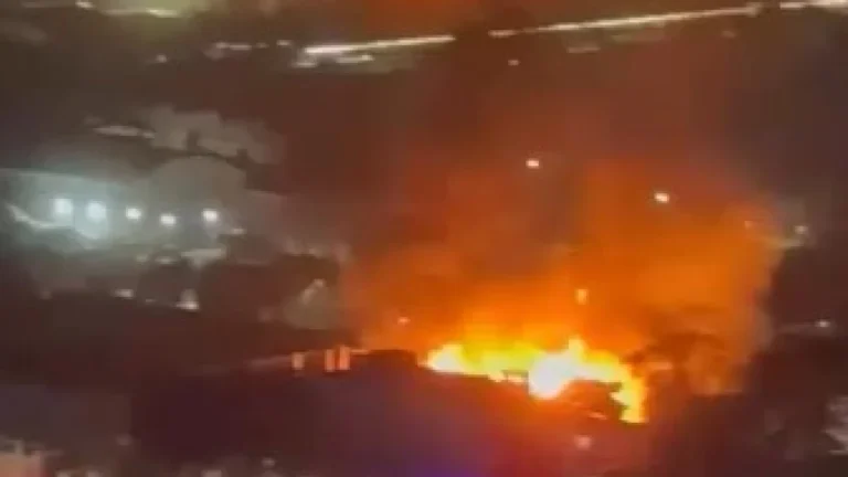 Onze balões foram soltos criminalmente, diz prefeitura após incêndio