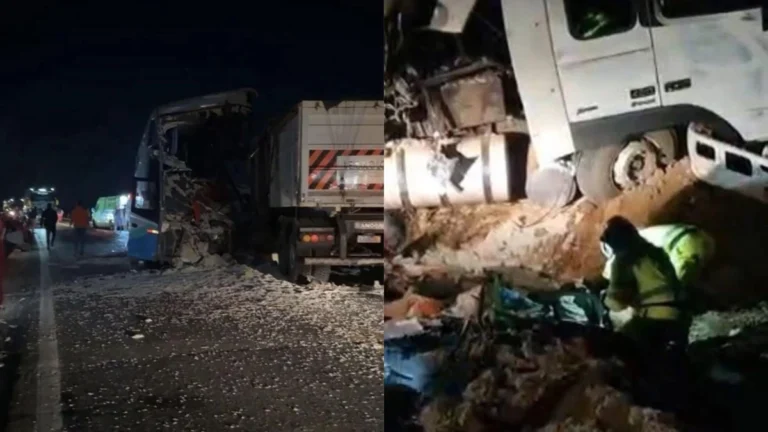 Acidente entre ônibus e carreta deixa 11 mortos e 46 feridos em MT