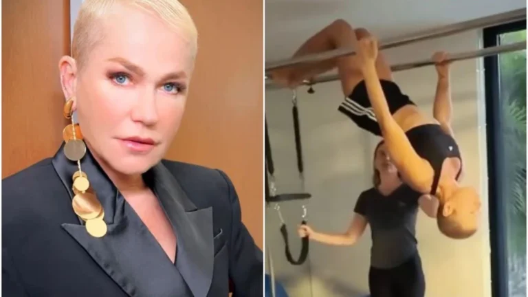 Xuxa debocha ao fazer aula de pilates: “Aos 60 flexibilidade vai embora”
