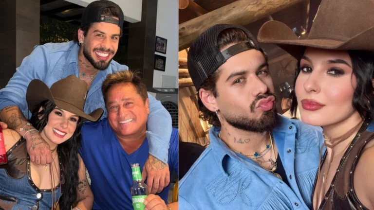 Ana Castela posa ao lado de Leonardo em meio boatos de affair com Zé Felipe