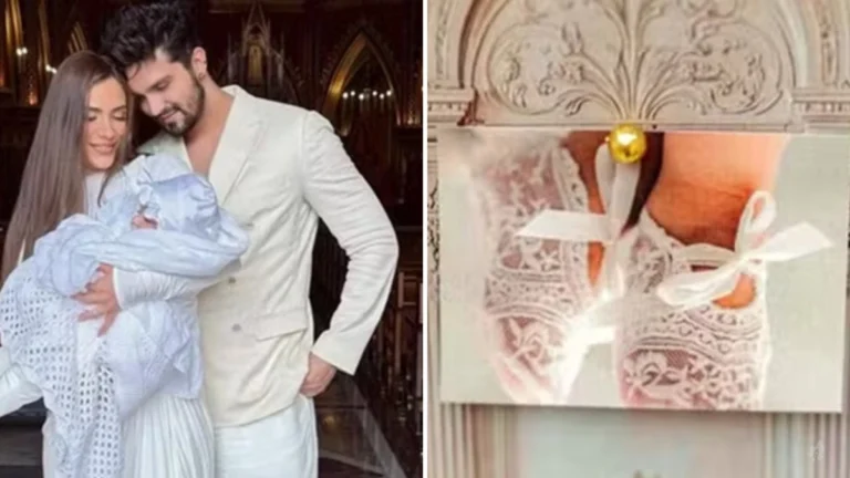 Luan Santana posta fotos do batizado de sua filha com Jade Magalhães