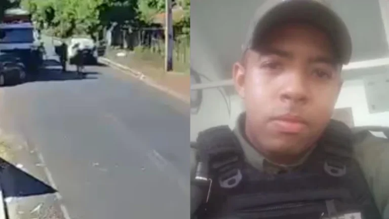 Vídeo: Câmera de segurança registra tiroteio que terminou com policial militar de 29 anos morto no Piauí