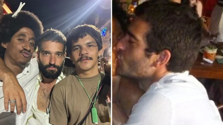 Humberto Carrão choca ao beijar atriz de ‘Vale Tudo’ em festa de despedida da novela