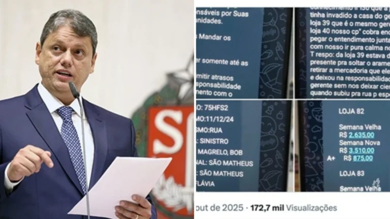 Tarcísio solta o verbo e expõe ‘mensagens cabulosas’ do PCC