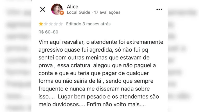 Trans morta relatou comportamento agressivo de funcionários de pastelaria