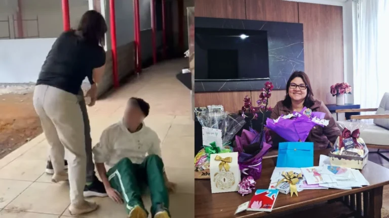 Briga fake termina em homenagem para diretora em escola de SC; veja vídeo