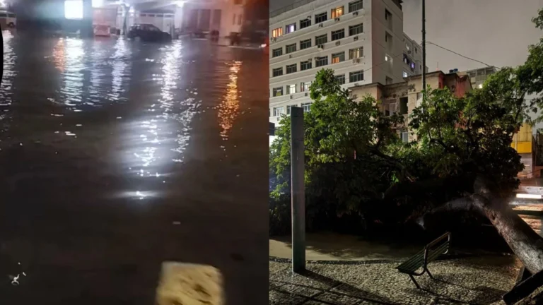 Temporal no RJ já provocou 80 ocorrências, segundo Bombeiros