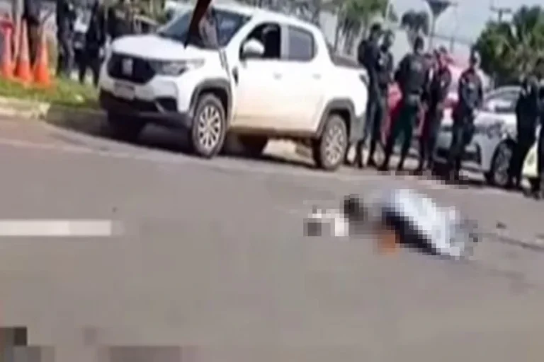 PM morre após ver filha sofrer acidente fatal de moto em via do DF. Veja vídeo