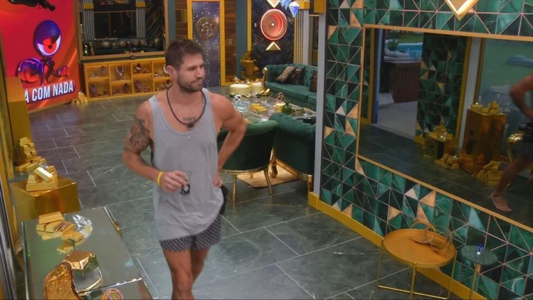 Casa do BBB 26 vai para o Tá Com Nada pela segunda vez, após Jonas Sulzbach perder estalecas