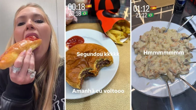 Em Madri, Virginia quebra dieta após restrições no Carnaval