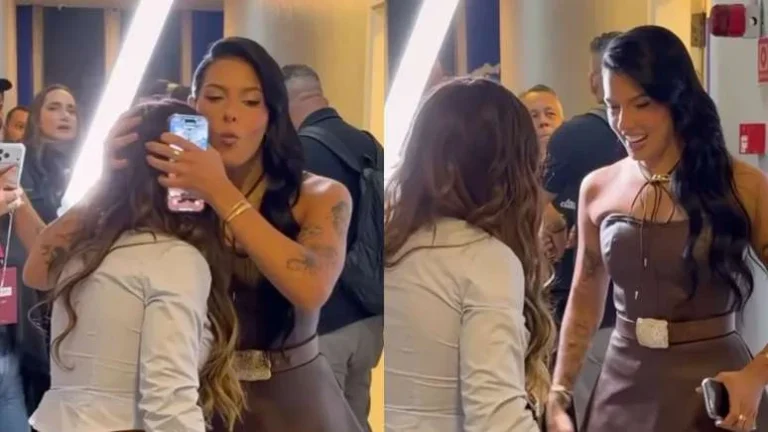 Ana Castela faz piada com altura de Simone Mendes e sugere salto gigante: Alguém avisa