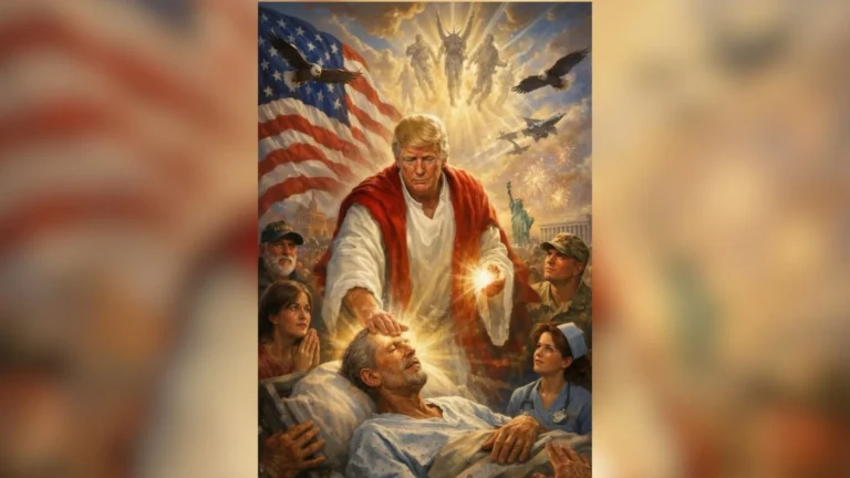 Trump publica imagem com roupa semelhante à de Jesus após críticas ao papa